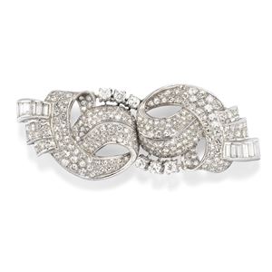Diamond brooch