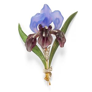 Spilla con pietre dure