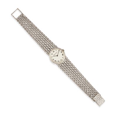 Orologio in oro bianco 18k, movimento a carica manuale