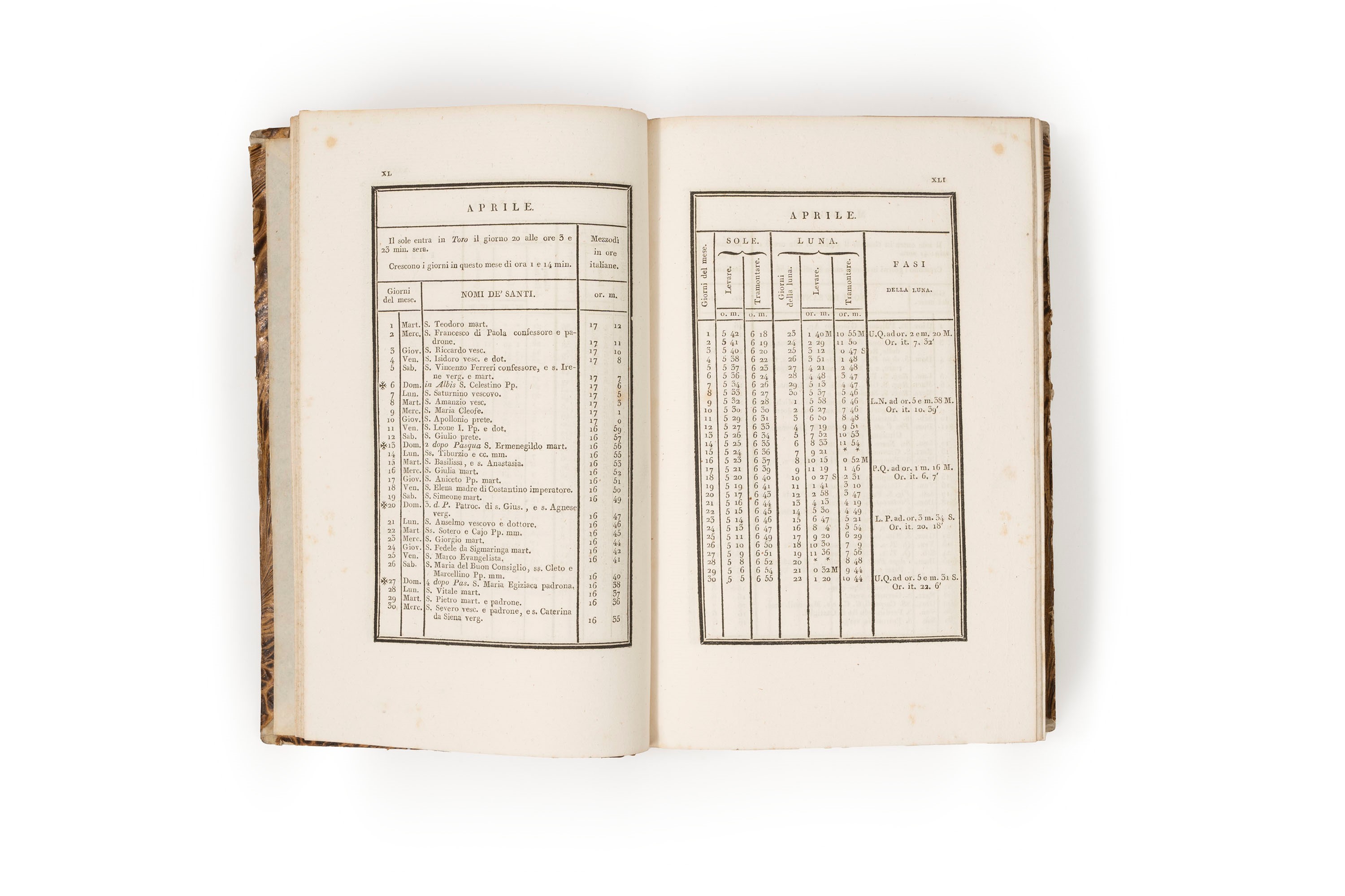 Almanacco Reale del Regno delle Due Sicilie, 1834, Napoli, Stamperia Reale