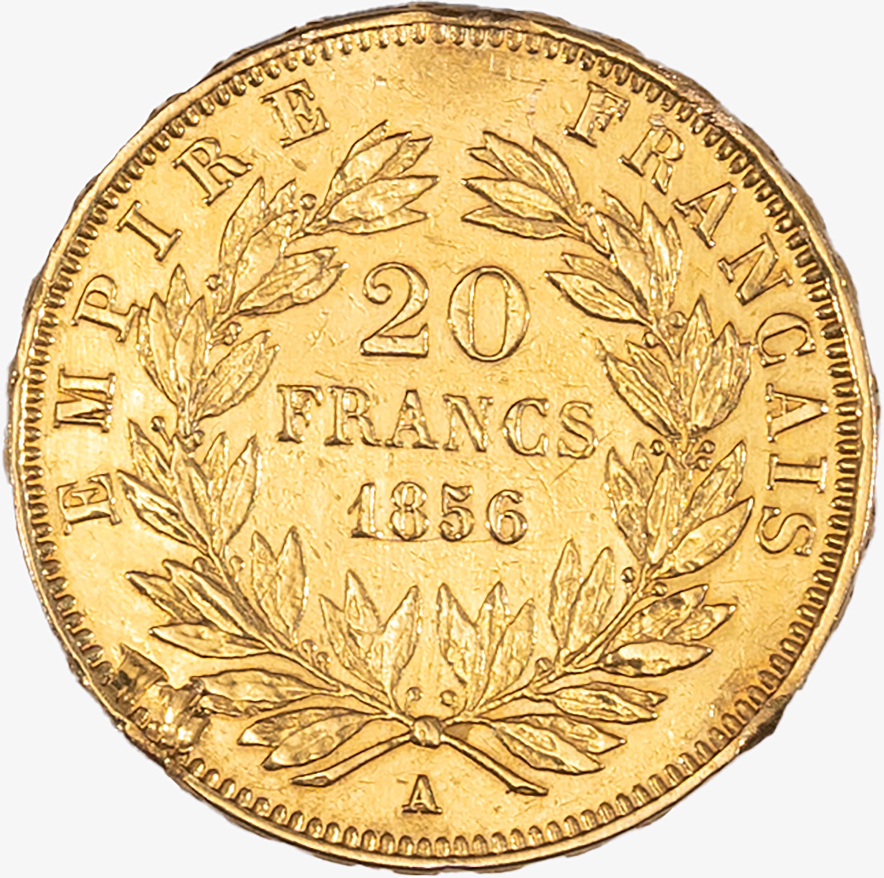 Francia, Napoleone III, 1852-1870 - Francia, NAPOLEONE III, 20 Franchi, 1856, oro