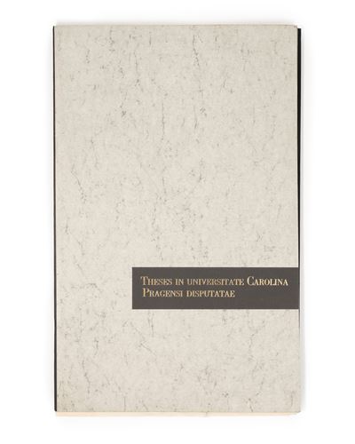 Theses in Universitate Carolina Pragensi Disputatae, 1900 - In 7 volumi