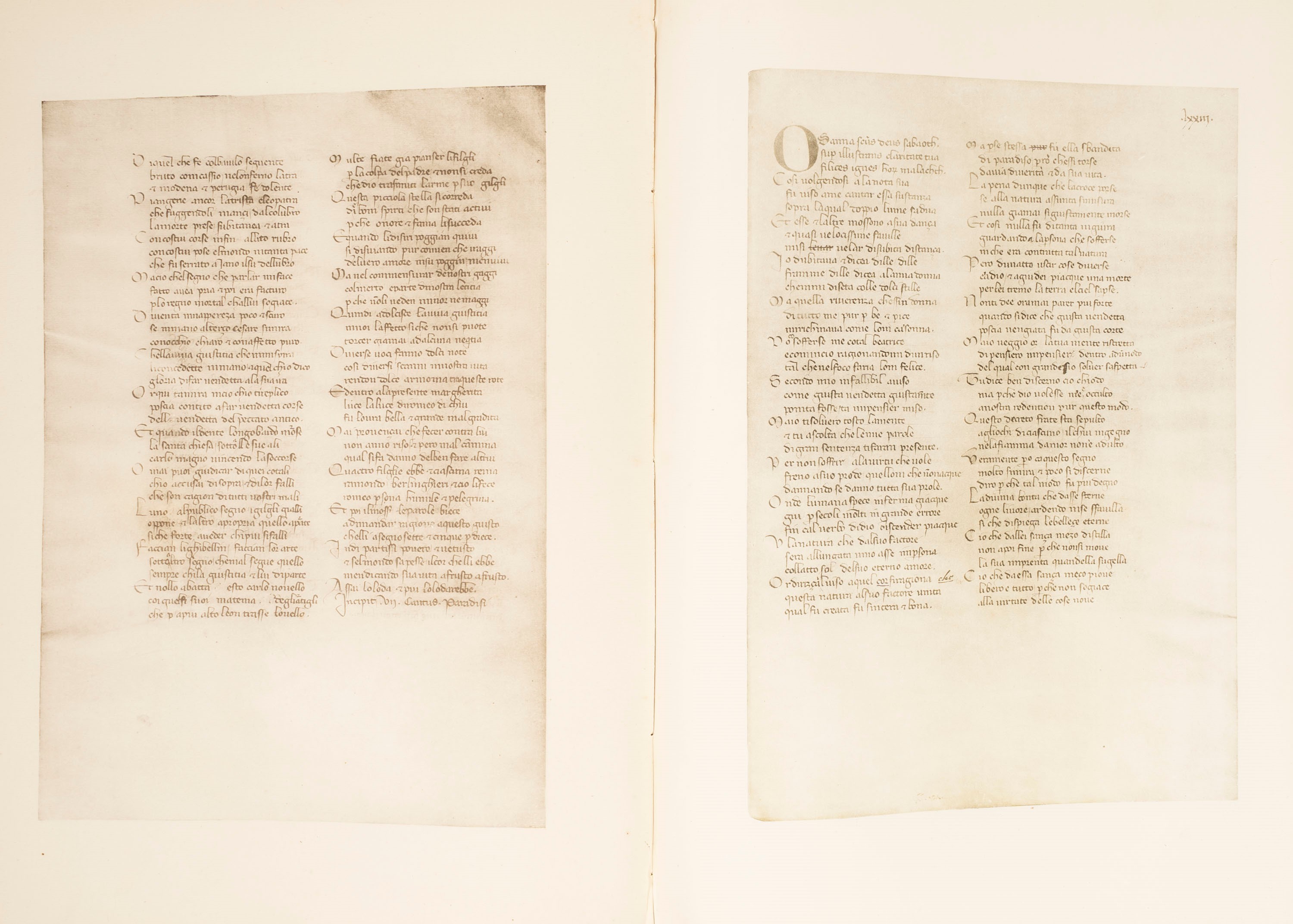 Dante Alighieri - Il Codice Landiano della Divina Commedia, riproduzione 1921