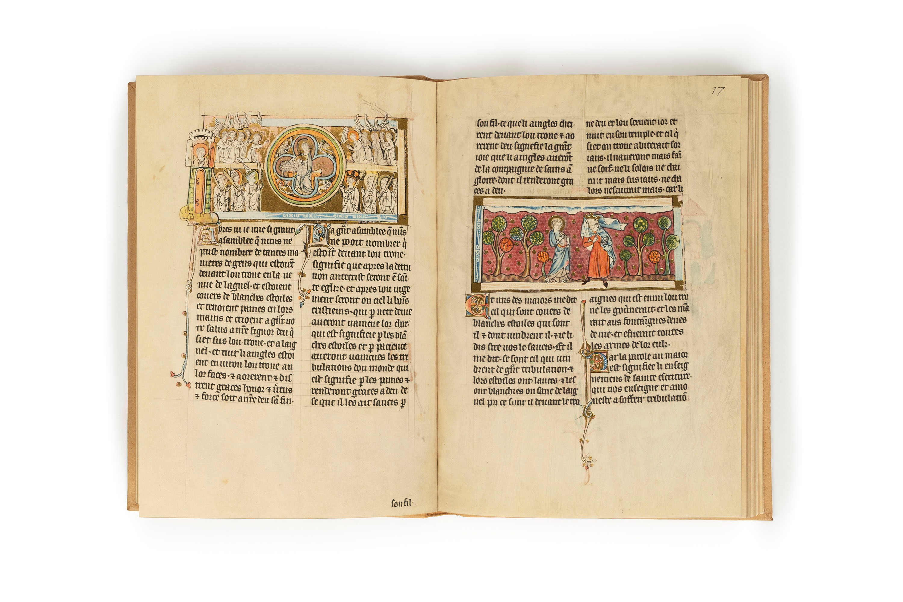 L'Apocalypse Lorraine, codice illustrato del XIV secolo, legato in pelle, 1982