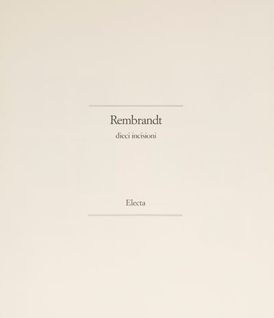Rembrandt Harmensz, Dieci incisioni