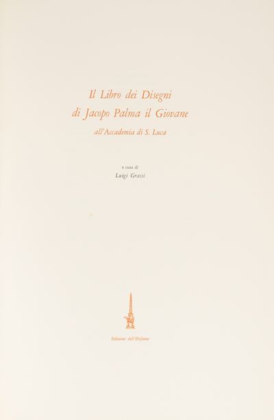 Jacopo Palma il Giovane, Il Libro dei Disegni all'Accademia di S. Luca