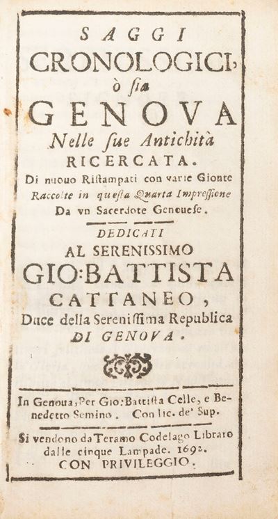 Giuseppe Pavoni, Degli Statuti Civili – Genova, 1613