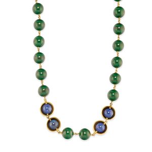 Collana con pietre di colore