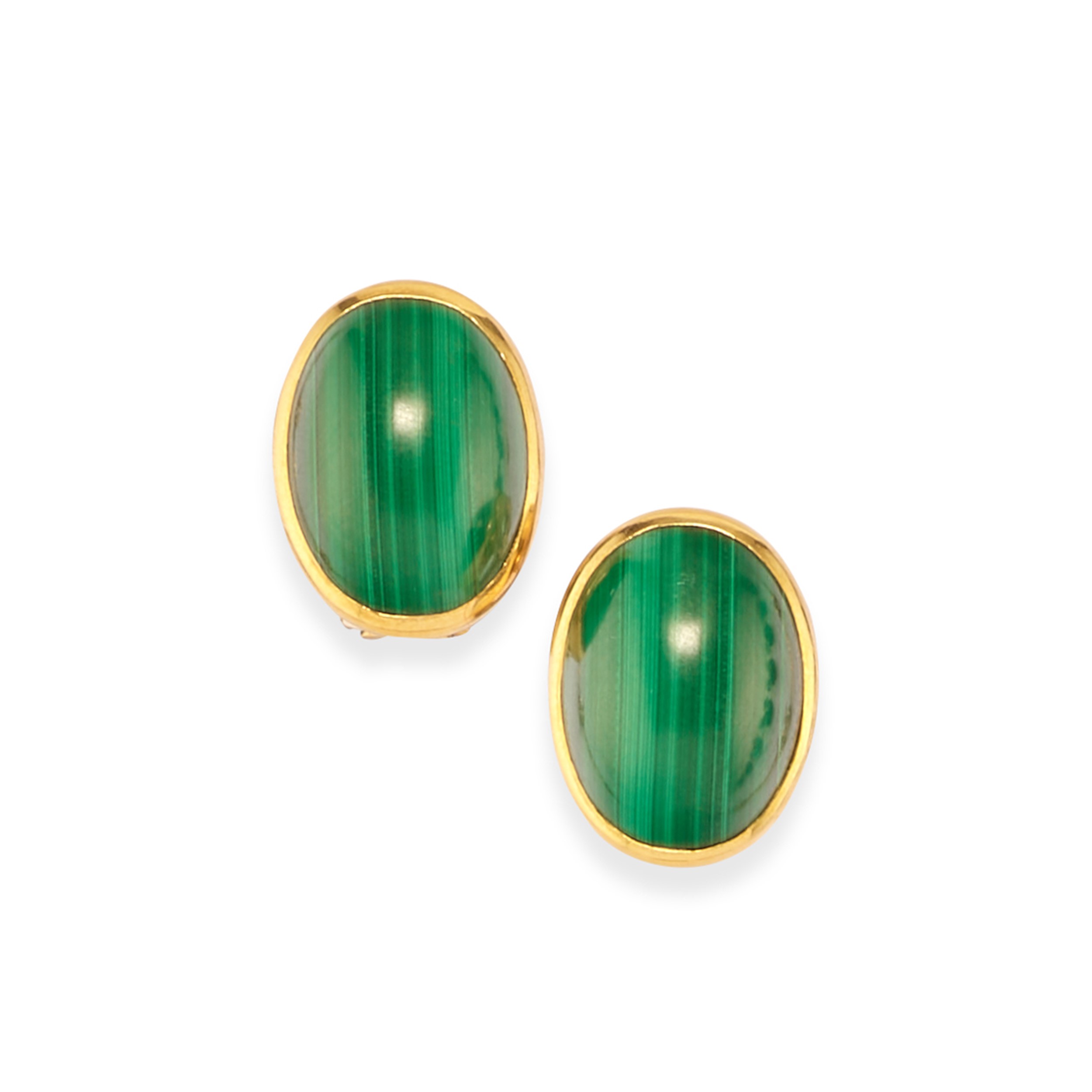 Pao Ying Wang - Demi-parure in oro giallo 18k con malachite