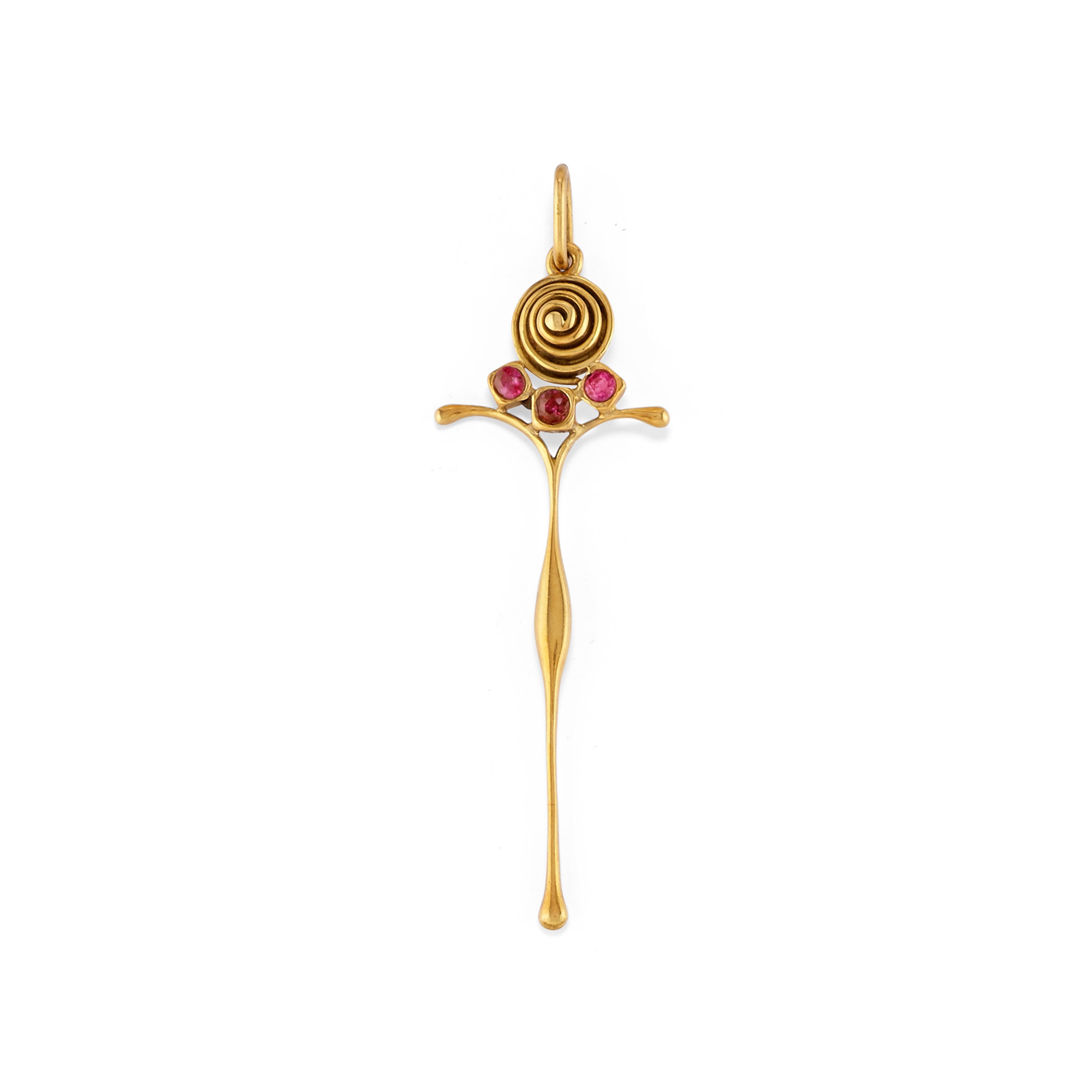 Pao Ying Wang - Demi-parure in oro giallo 18k con rubini