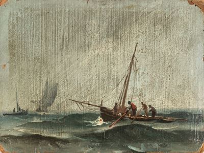 Marina, olio su cartone, 1923