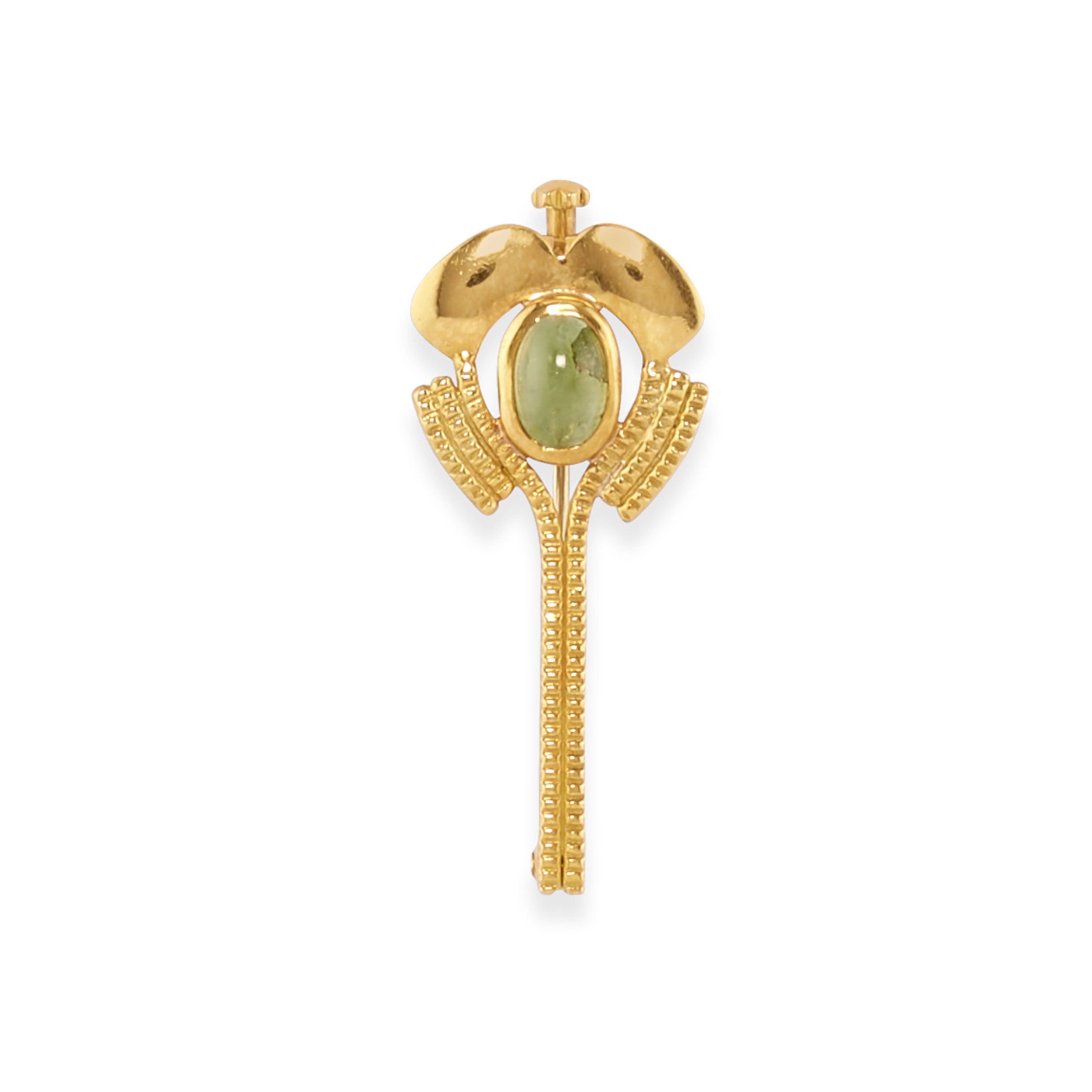 Pao Ying Wang - Sei spille in oro giallo 18k con pietre preziose