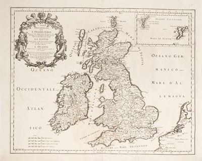 L'Isole Britanniche overo L'Inghilterra, incisione su rame