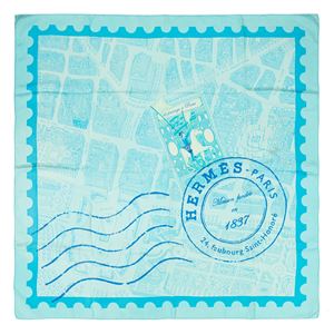 Hermès - De Passage à Paris silk twill scarf