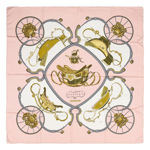 Hermès - Springs silk twill scarf