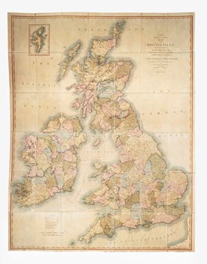 Reduction of his Six Sheet Map of the British Isles