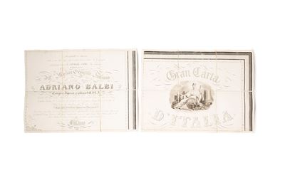 Gran carta d'Italia, 1845