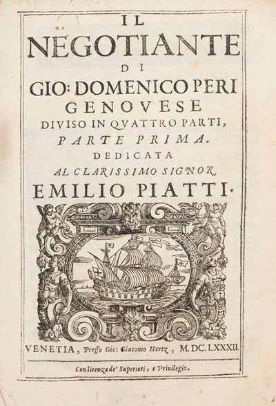 Il Negotiante, trattato di contabilità mercantile del 1682