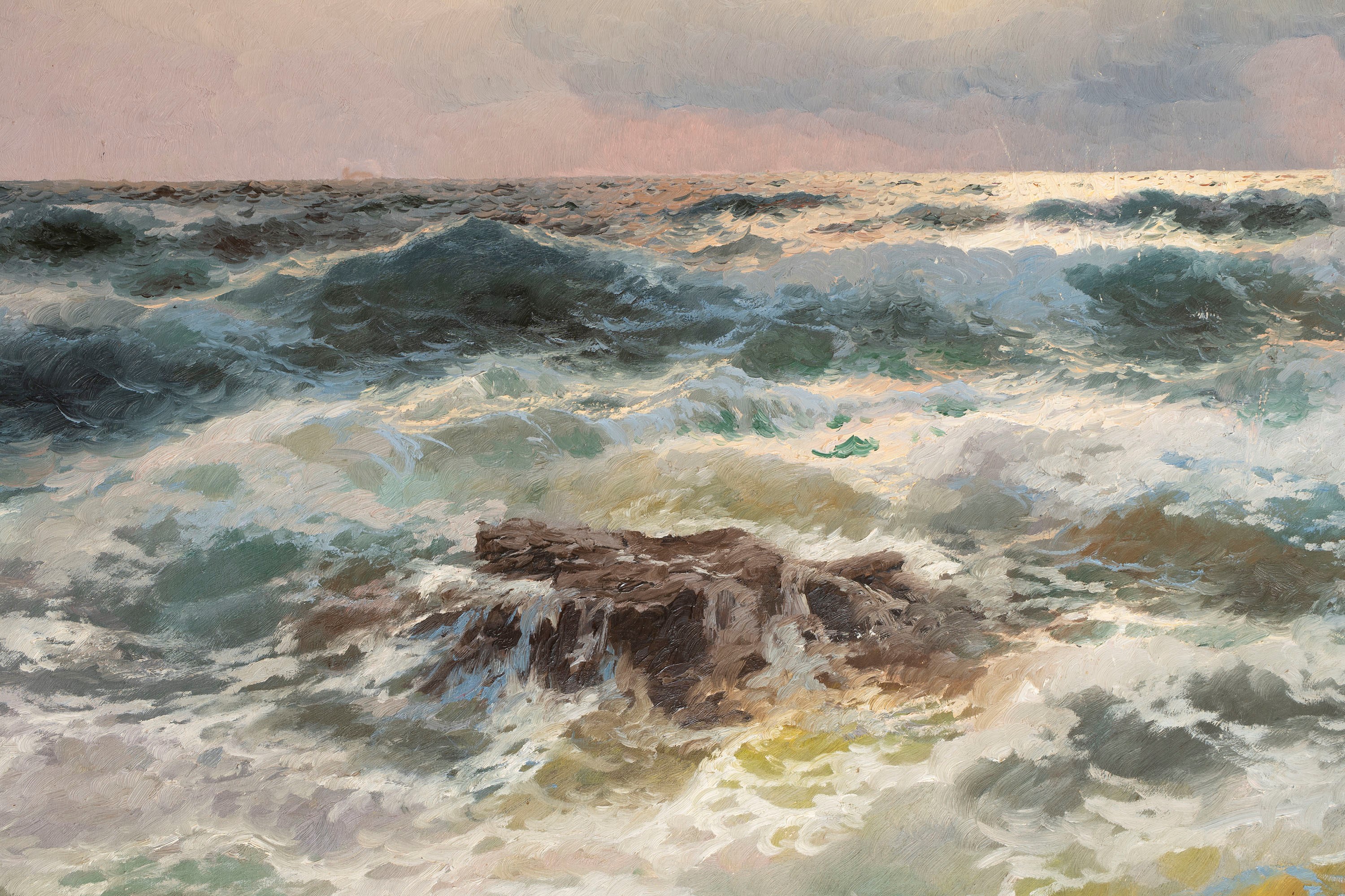 Alexander Dzigurski - Mareggiata a Duino