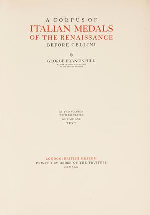 A Corpus of Italian Medals of the Renaissance before Cellini