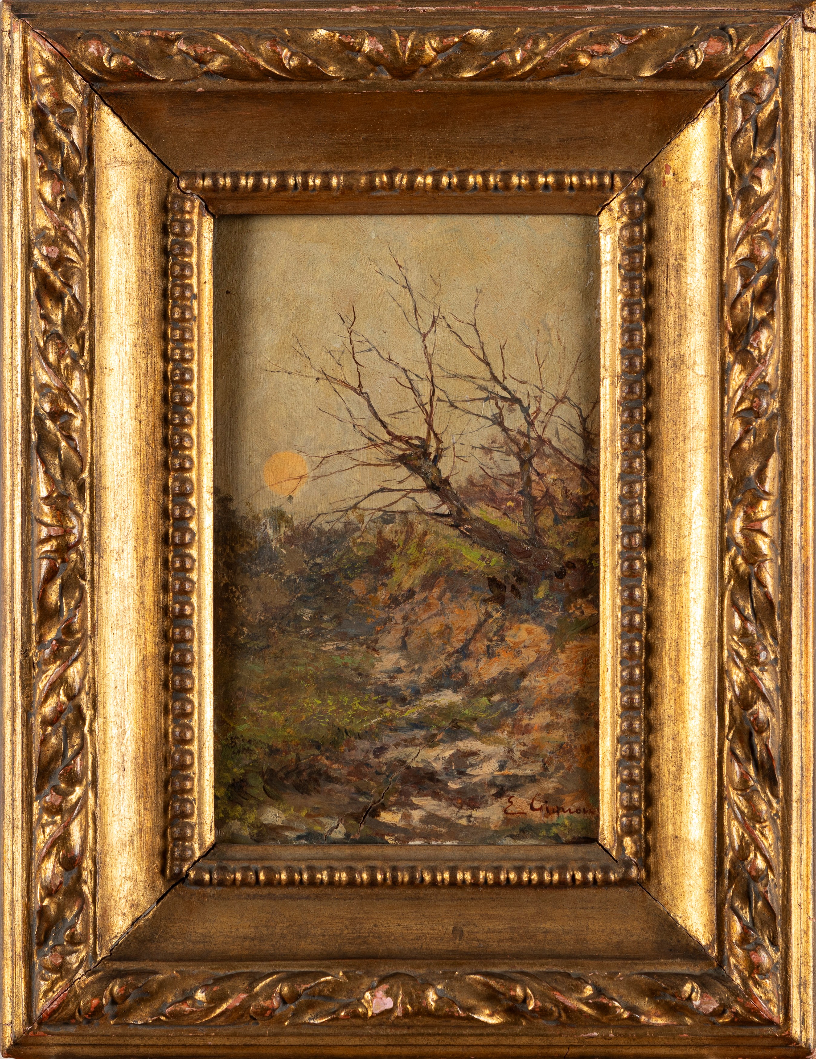 Eugenio Gignous - Sole di Stresa, olio su tavola