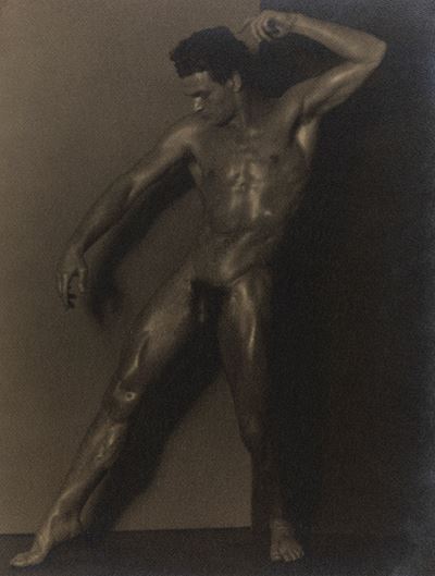 Nudo maschile - Stampa vintage alla gelatina ai sali d'argento