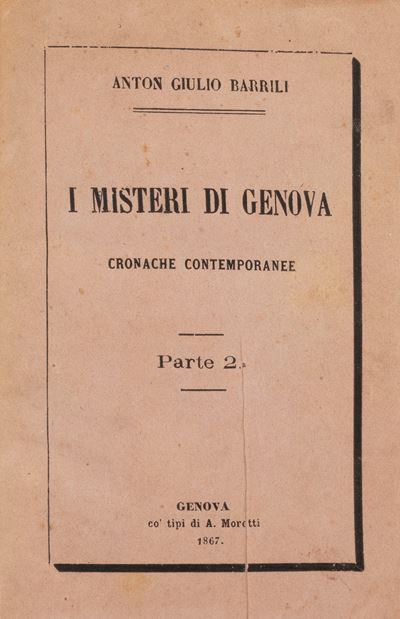 I misteri di Genova - Cronache contemporanee, 1867