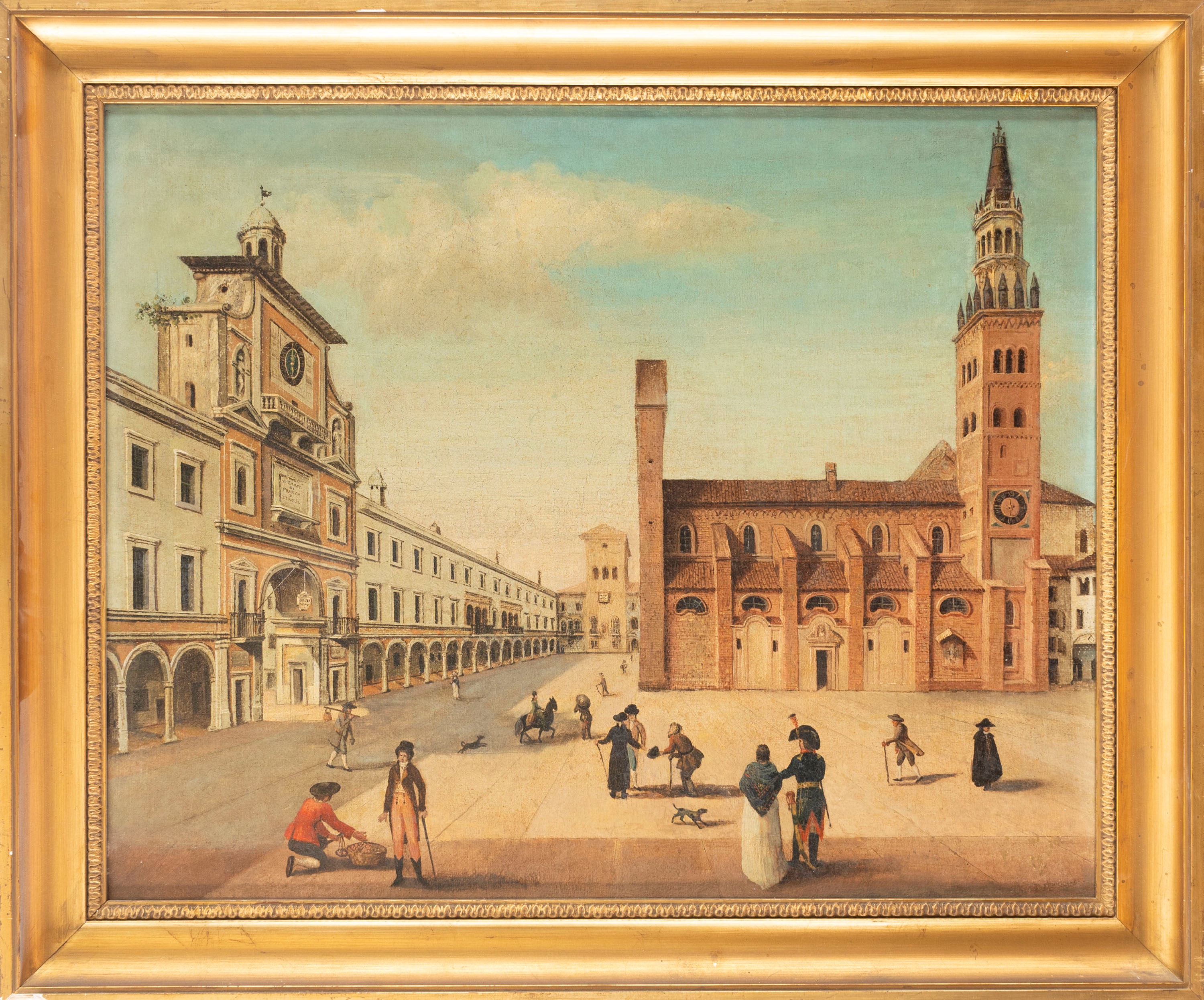 Scuola Dell'italia Settentrionale, Inizi Secolo XIX - Autore anonimo, Veduta di Crema con la Catt...