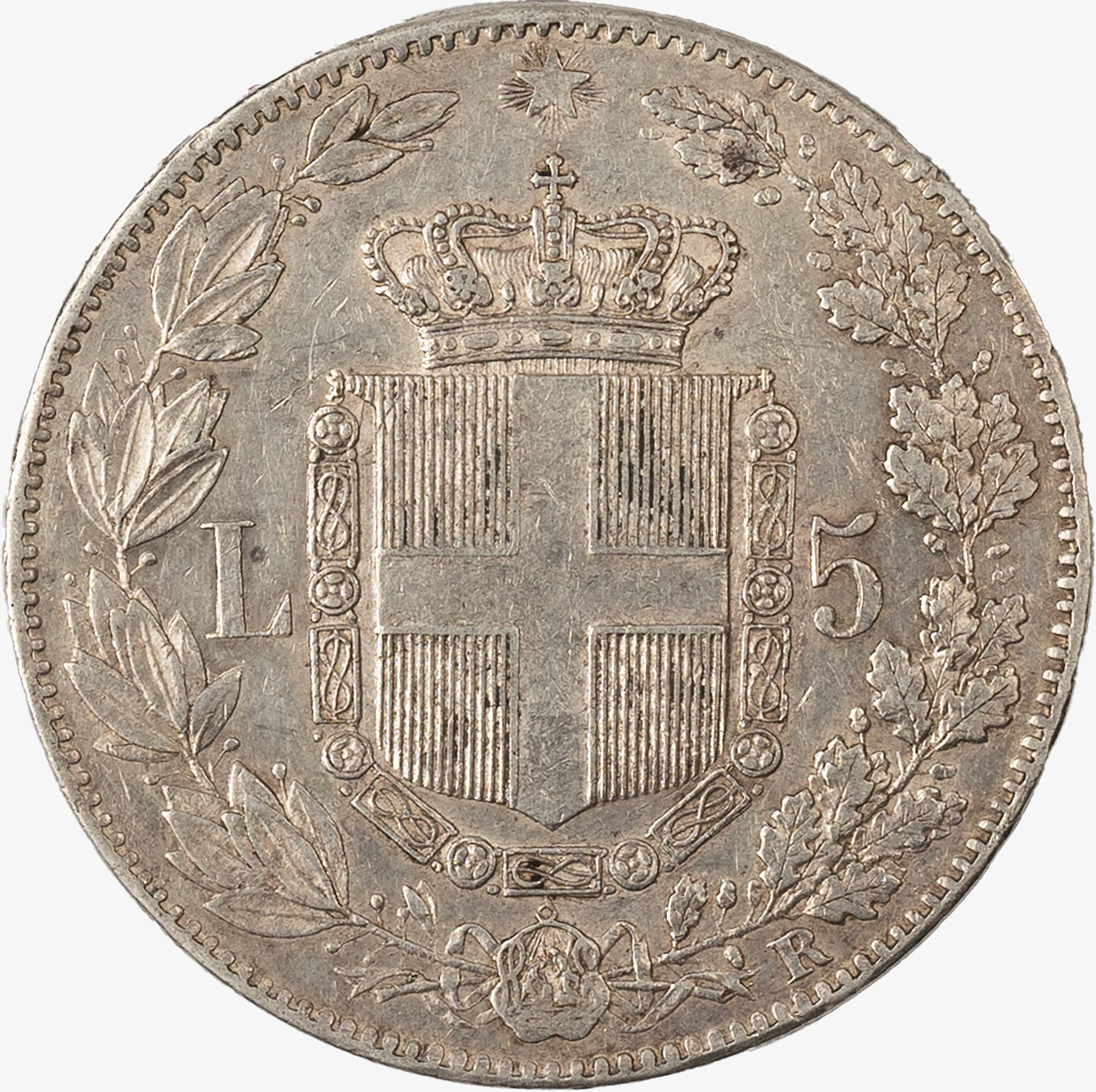 Regno D'italia, Umberto I, 1878-1900 - Regno d'Italia, 5 Lire, 1879