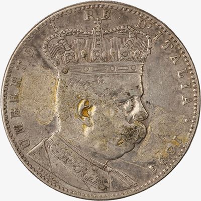 Regno d'Italia, Tallero da 5 Lire, 1891