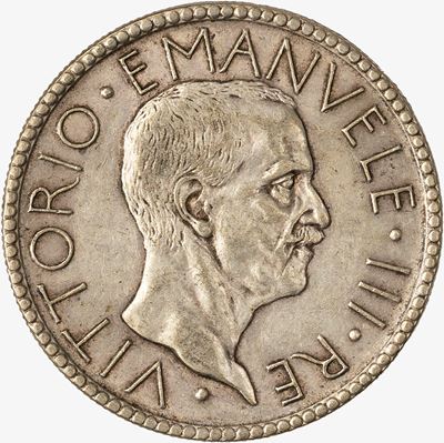 Regno d'Italia, VITTORIO EMANUELE III, 20 Lire Littore, 1927, argento