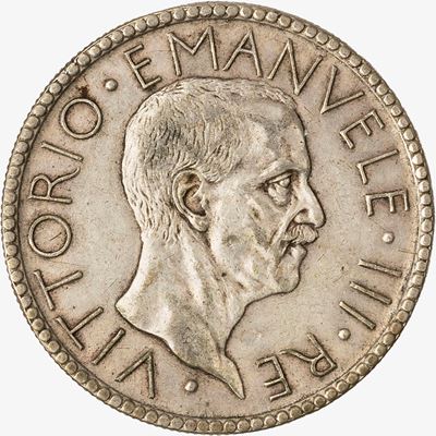 Regno d'Italia, Vittorio Emanuele III, 20 Lire Littore, 1927, argento