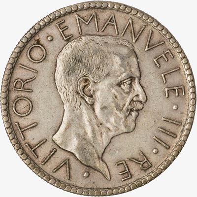 Regno d'Italia, 20 Lire Littore, Anno VI, 1927, Argento