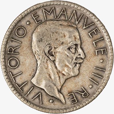 Regno d'Italia, Vittorio Emanuele III, 20 Lire Littore Anno VI, 1927