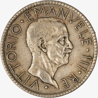 Regno d'Italia, Vittorio Emanuele III, 20 Lire Littore, 1927, Argento