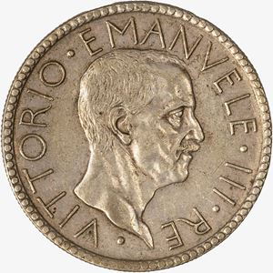 Regno d'Italia, VITTORIO EMANUELE III, 1900-1946 - 20 Lire Littore Anno VI