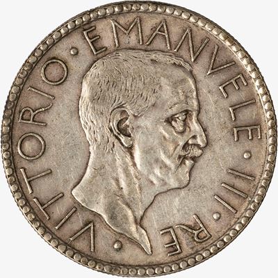 VITTORIO EMANUELE III, 20 Lire Littore Anno VI, 1928