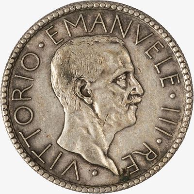 REGNO D'ITALIA, 20 Lire Littore Anno VI, 1928