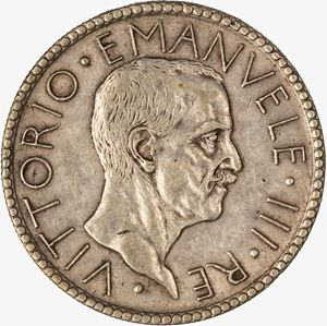 Regno d'Italia, VITTORIO EMANUELE III, 1900-1946 - 20 Lire Littore Anno VI