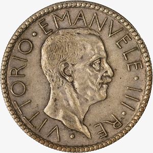 Regno d'Italia, VITTORIO EMANUELE III, 1900-1946 - 20 Lire Littore Anno VI
