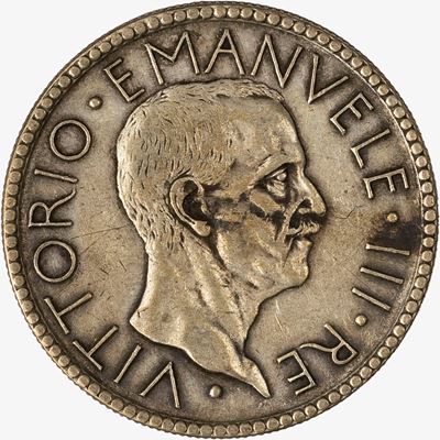 VITTORIO EMANUELE III, 20 Lire Littore Anno VI, 1928