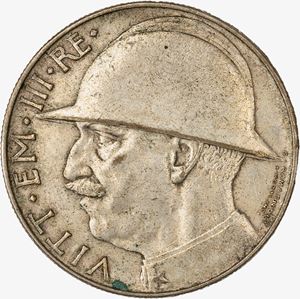 Regno d'Italia, VITTORIO EMANUELE III, 1900-1946 - 20 Lire Elmetto