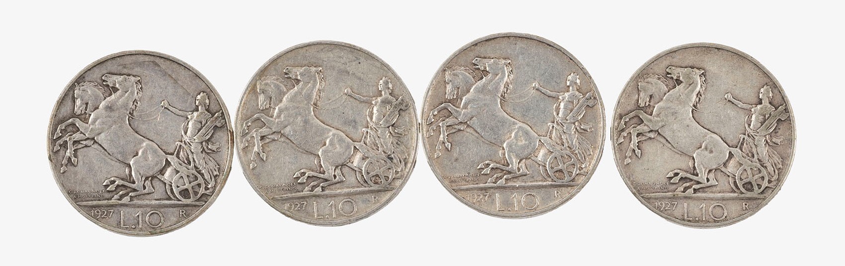 Regno D'italia, Vittorio Emanuele III, 1900-1946 - Vittorio Emanuele III, Lotto di 4 esemplari da...
