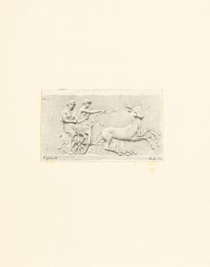 Gemito Vincenzo - Scene with Diana's chariot (after a classical high-relief)