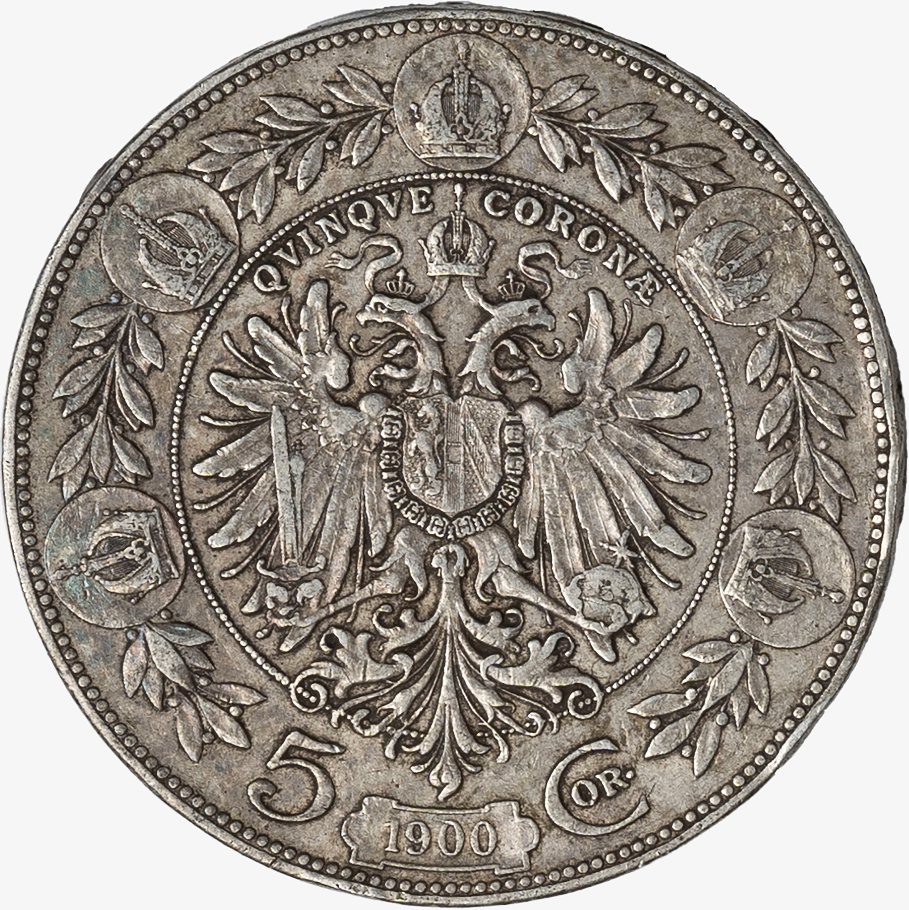 Austria, Franz Joseph I, 1848-1916 - Austria, FRANZ JOSEPH I, 5 Corone, argento, 1900