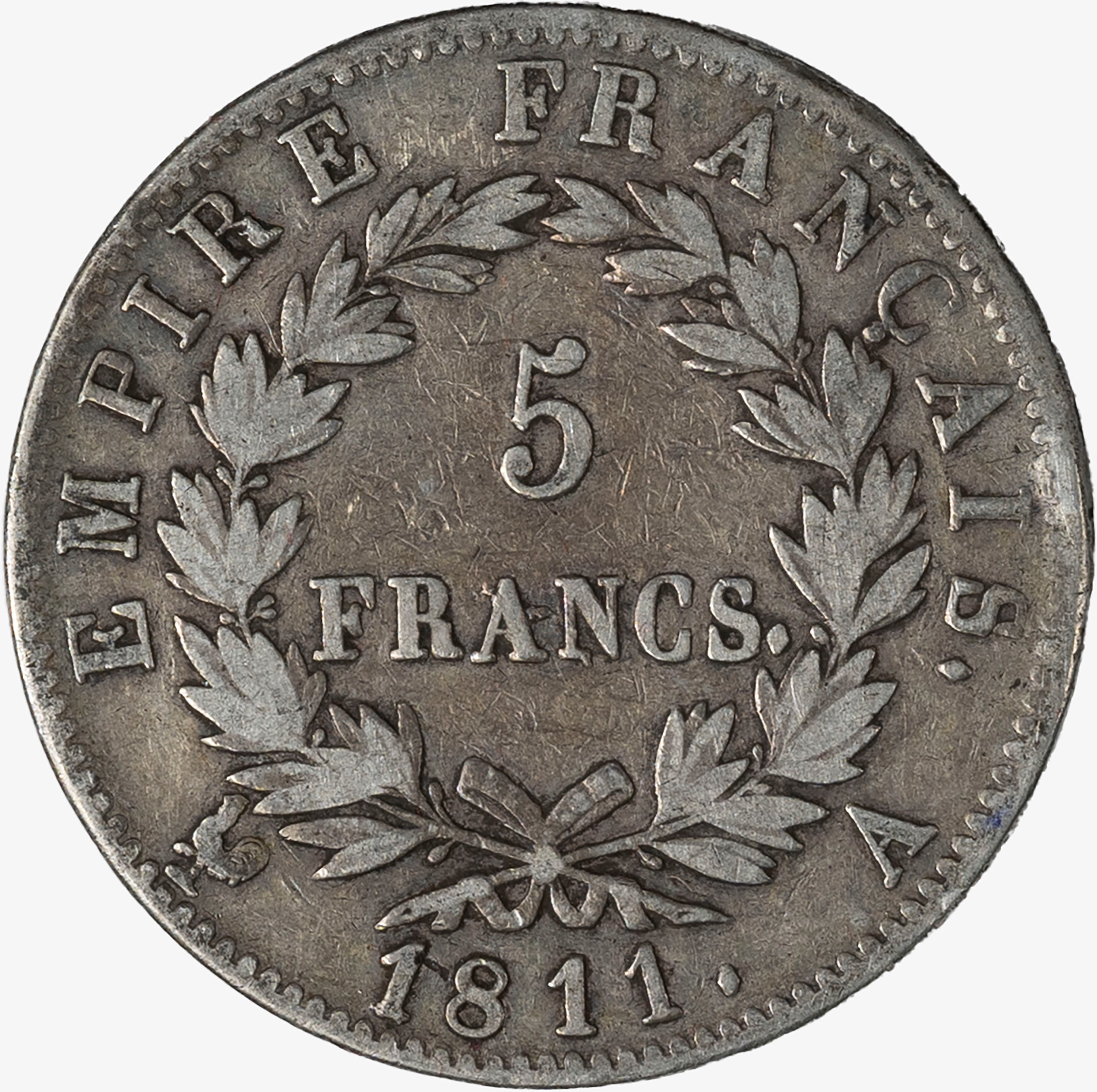 Francia, Napoleone i Imperatore, 1804-1815 - Francia, 5 Franchi, argento, 1811