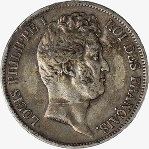 Francia, LUIGI FILIPPO I, 1830-1848 - 5 Franchi