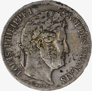 Francia, LUIGI FILIPPO I, 1830-1848 - 5 Franchi