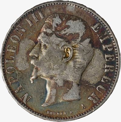 Francia, Moneta da 5 Franchi, 1855