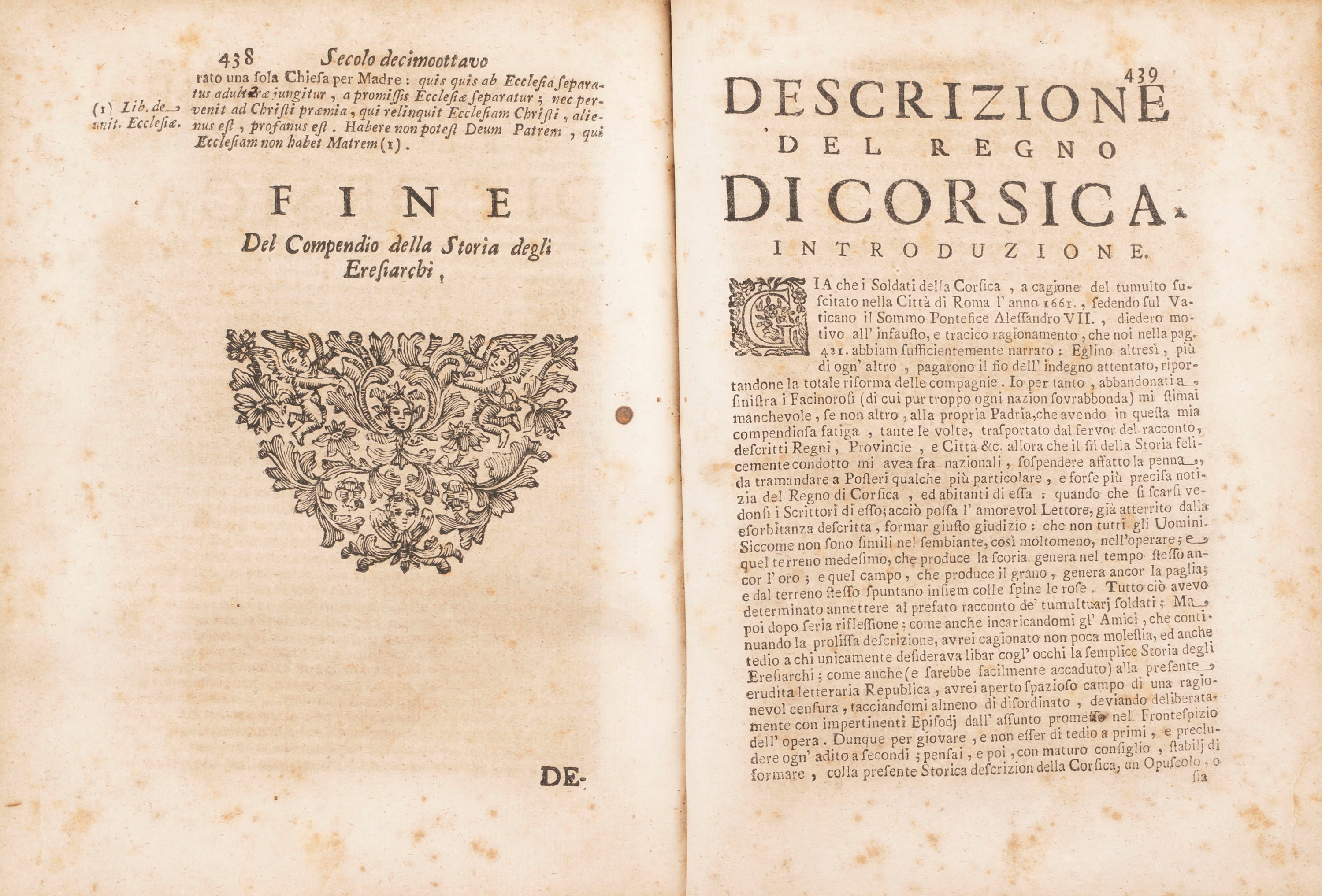 Von Wittelieb, Storia delle Rivoluzioni dell'Isola di Corsica (1739)